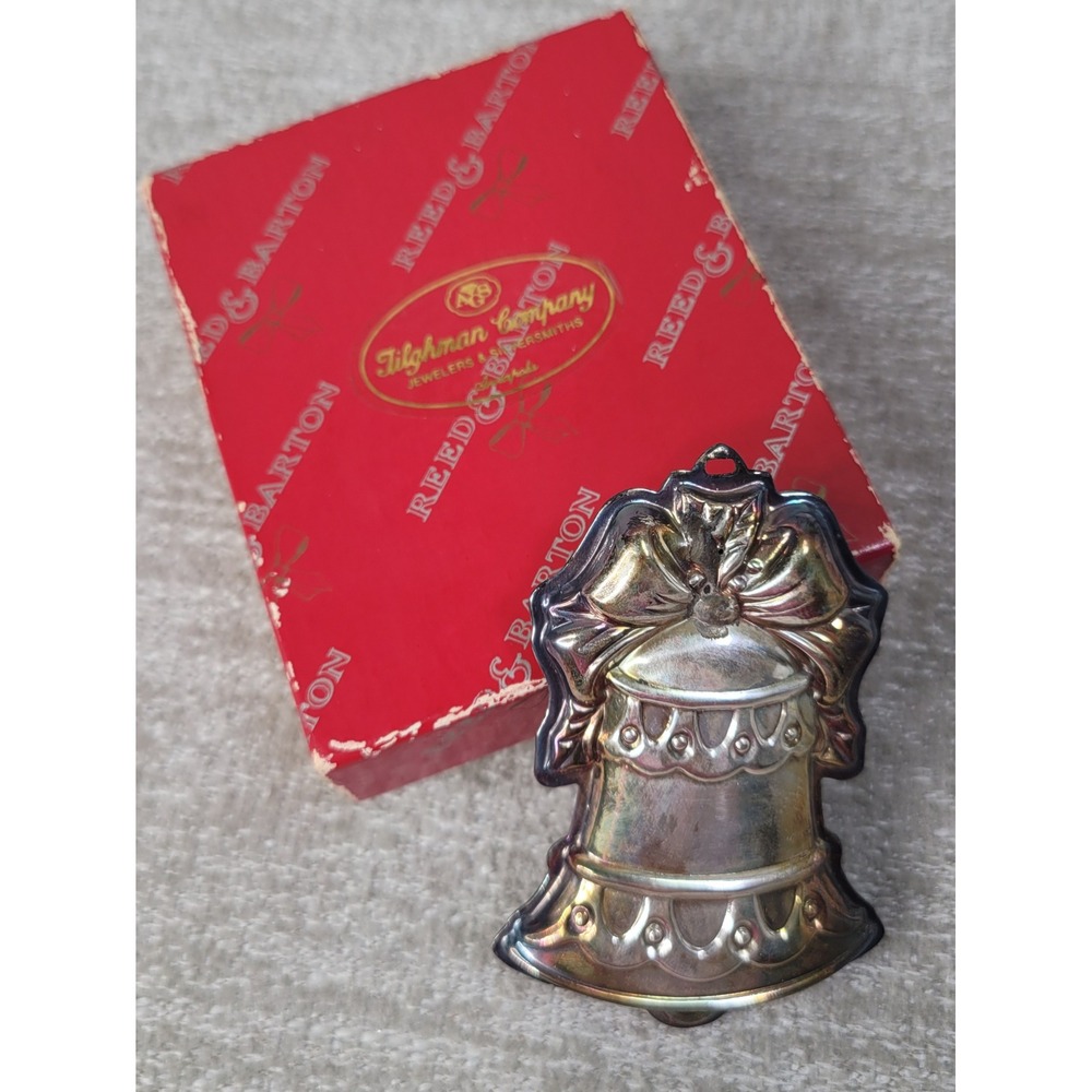 Reed & Barton 1994 Sterling Silver Christmas Bell Ornament X91 Vintage with Box